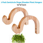 Wooden Hanging Plant Hanger Hook for Wall Flower Pot (Universal Fit)