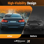 Rear Bumper Diffuser Lip for BMW F30 F31 320i 328i M Sport (2012–2018) Gloss Black