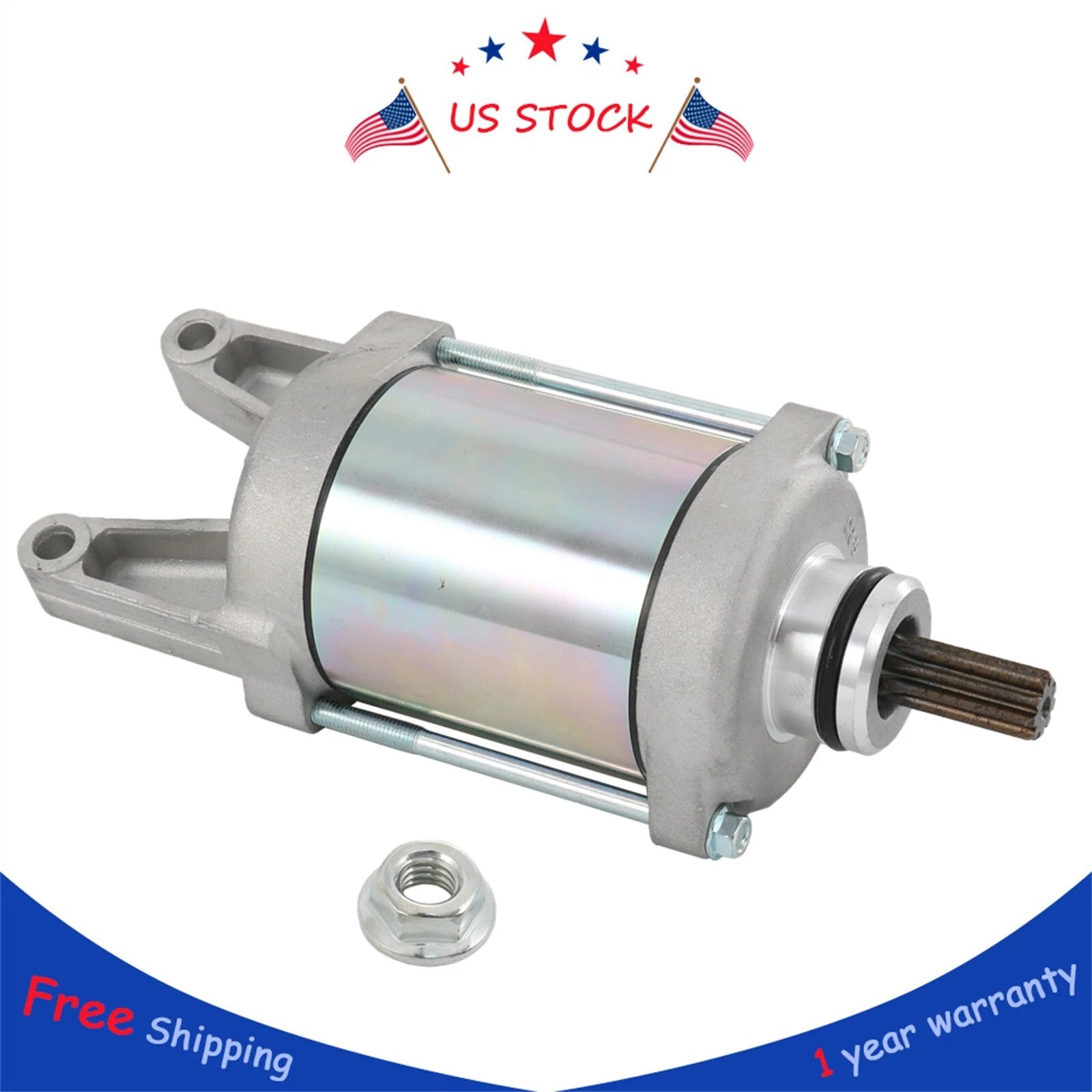 Starter Motor for Kawasaki Brute Force 650, Teryx 750, Prairie 700 (2003–2019)