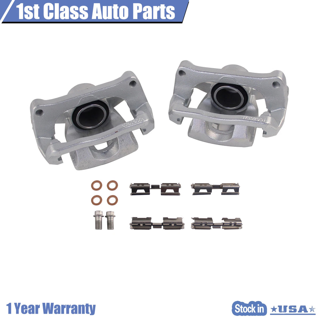 2X Rear Brake Calipers with Bracket for Ford F-150 (2012–2016)