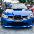 Set of 2 Carbon Look Front Bumper Grilles for Subaru Impreza WRX STI (2006–2007)