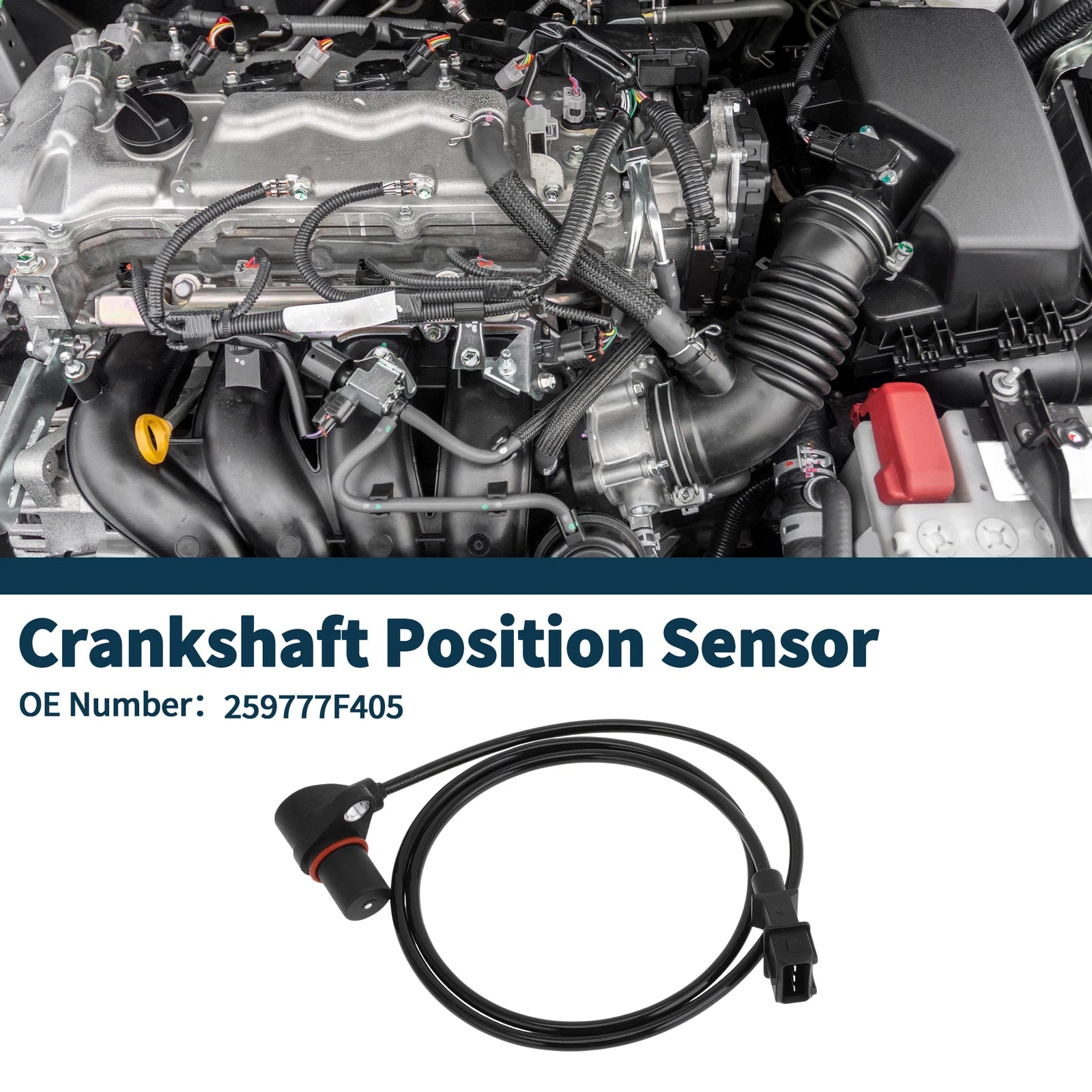 Crankshaft Position Sensor for Nissan Terrano 2.7TD 4WD (1993–2002) No. 259777F405