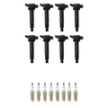 Set of 8 Ignition Coils & Spark Plugs for Lexus GS F IS500 LC500 V8