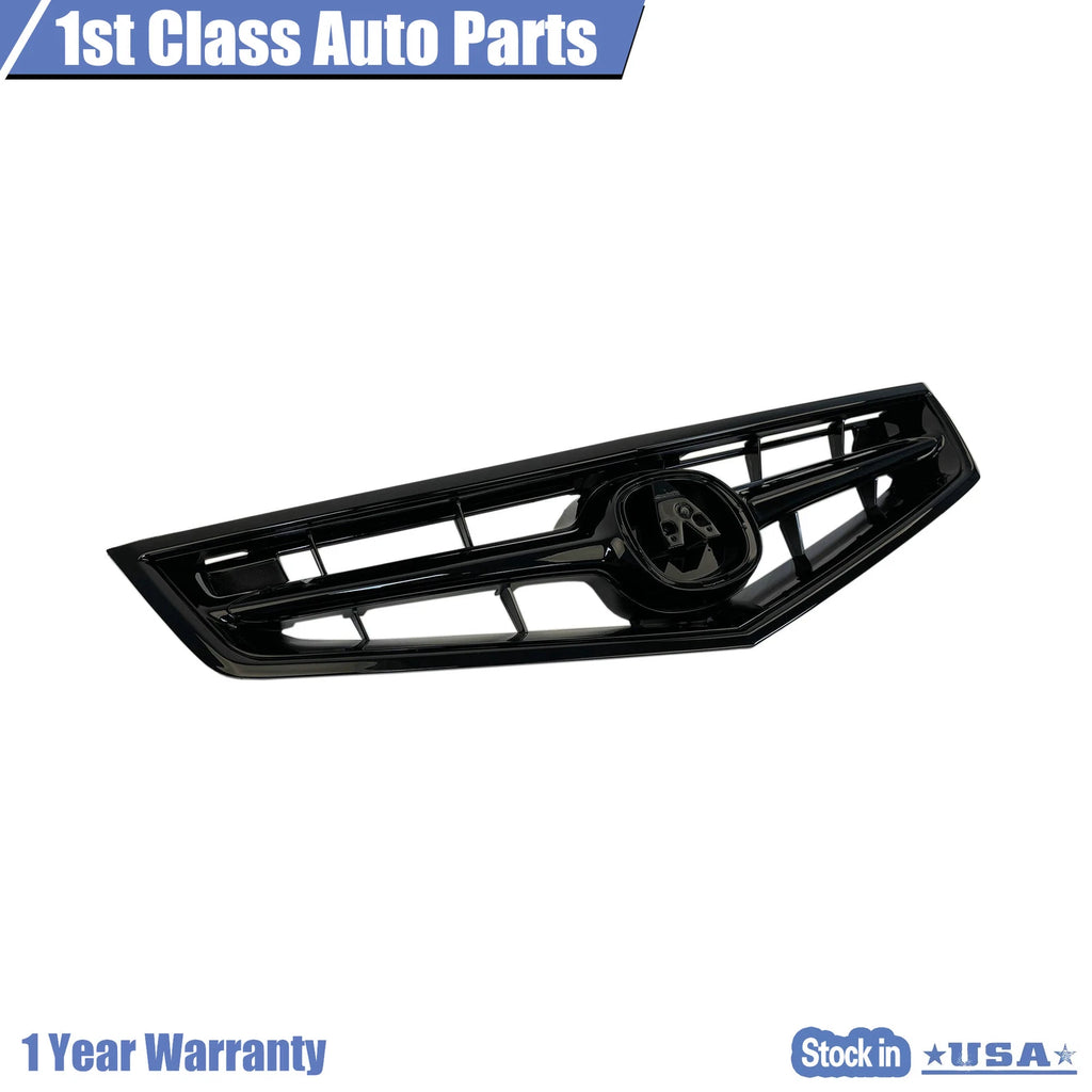 Front Bumper Grille for Acura TSX (2006-2008) - Gloss Black Molding