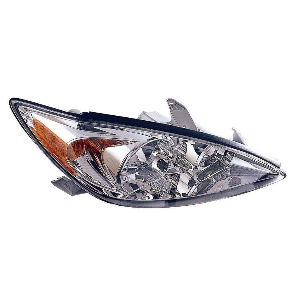Replacement Chrome Passenger Side Head Light Assembly For 2002-2004 Toyota Camry