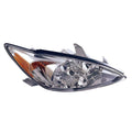 Replacement Chrome Passenger Side Head Light Assembly For 2002-2004 Toyota Camry