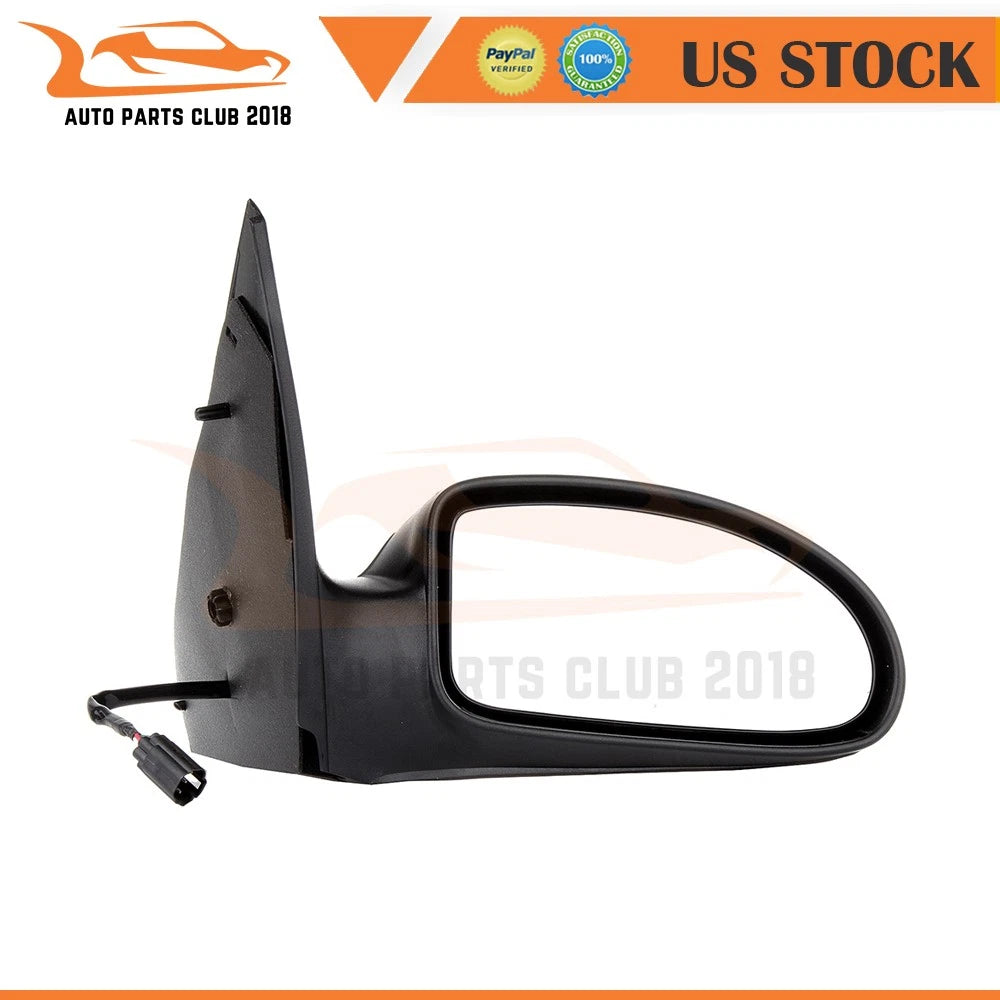 Passenger Side Power Black Exterior Mirror for Ford Focus (2000–2007)