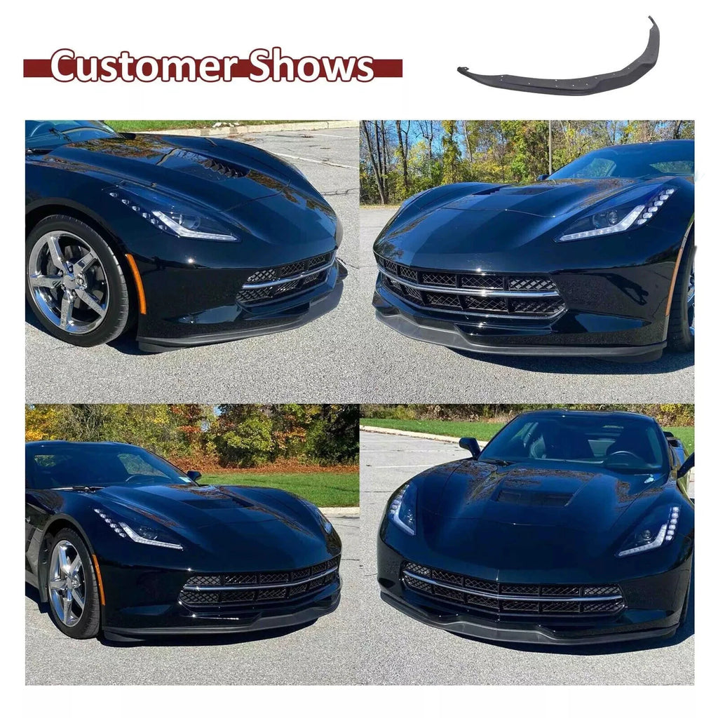 Front Lip Spoiler Splitter for Chevy C7 Corvette Z06 (2014-2019)