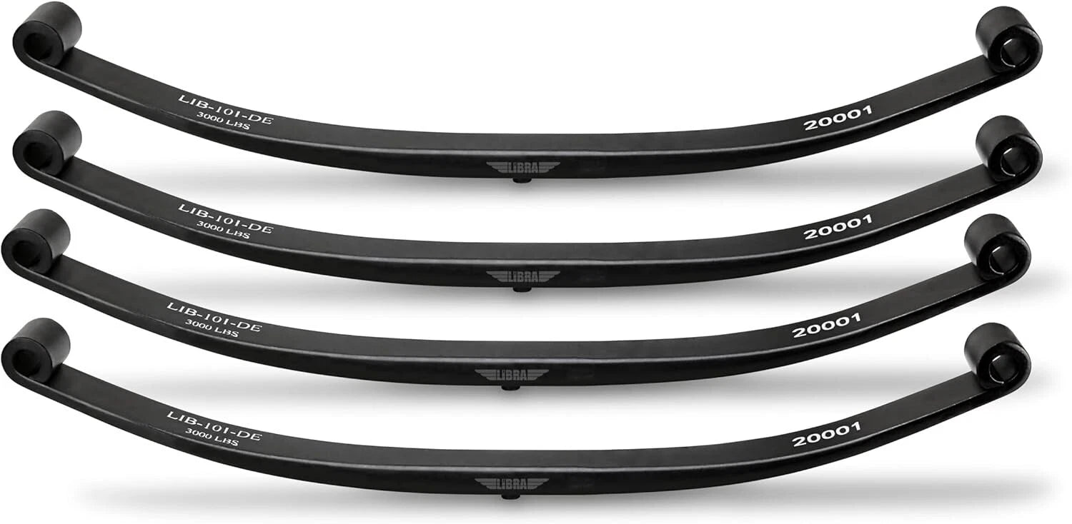 Set of 4 Leaf Springs for Mobile Home Trailer (3000lbs Capacity)