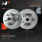 Front Drilled Brake Rotors & Ceramic Pads for Ford F-150 (1994–1996)