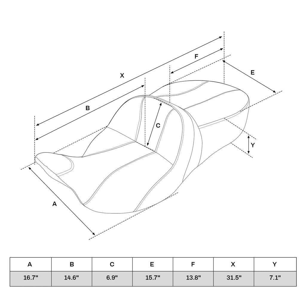Rider Driver & Passenger Seat for Harley Electra Road Tri Glide (2009–2023)