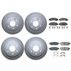 Front & Rear Brake Kit Rotors & Akebono ProACT Pads for Cadillac Chevy GMC