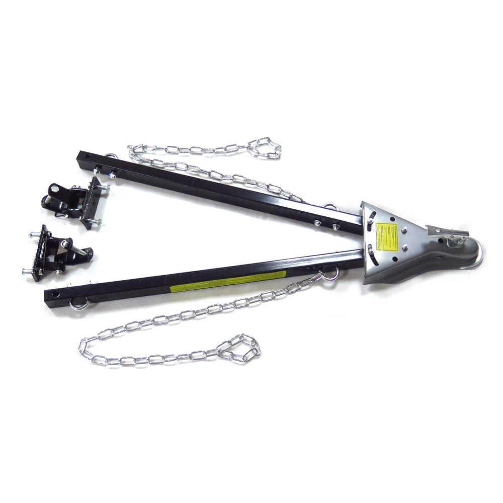 Adjustable Tow Towing Bar for RV Car Truck Jeep (5000lb, w/Chains)