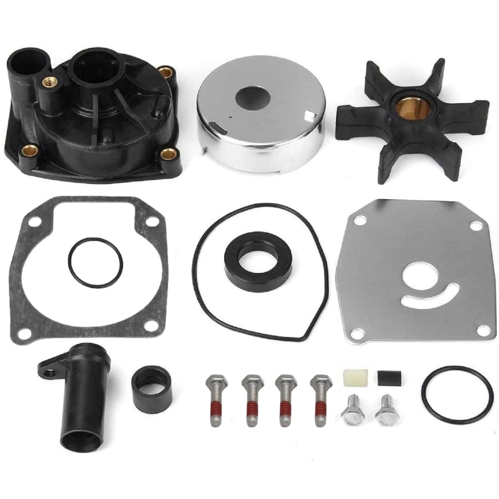 Water Pump Impeller Repair Kit for Evinrude Johnson (0432955, 438591, 18-3389)