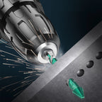 Set of 4 Carbide Drill Bits for Glass Wood Metal Tiles (150mm, 6mm, 8mm, 10mm, 12mm)