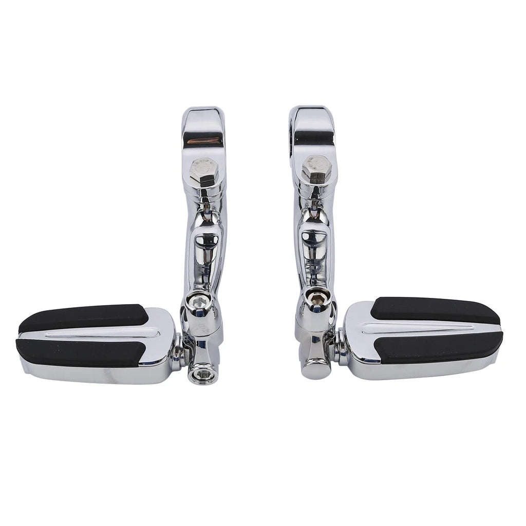 1 1/4" Highway Bar Footpegs Peg Mount for Harley Touring Electra Road Glide
