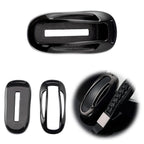 Black Hard ABS Key Fob Cover Panel Holder for Tesla Model X (2016-2021)