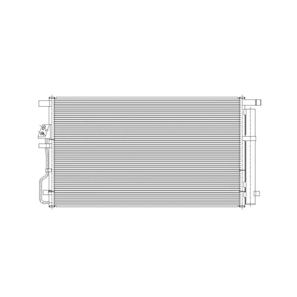 Replacement Aluminum A/C Condenser For 2016-2018 Hyundai Tucson