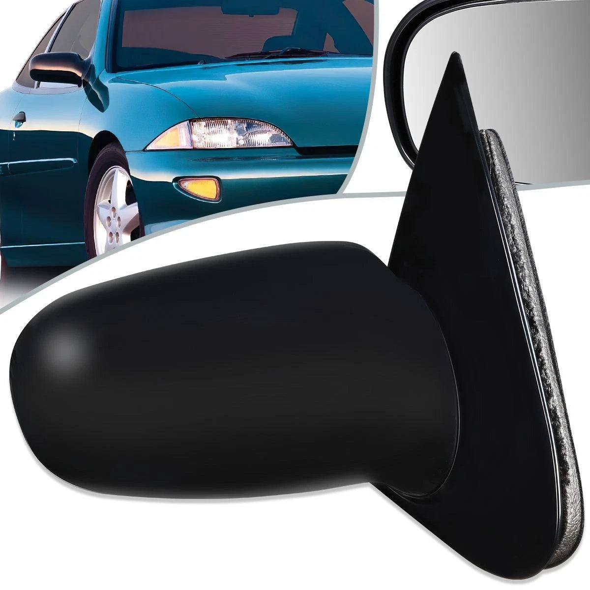 Powered Door Mirror Right for Chevrolet Cavalier/Sunfire (1995–2005) GM1321165