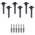 Set of 6 Ignition Coils & NGK Iridium Spark Plugs for Concorde Stratus (1998–2004)