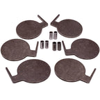 AR500 Steel Shooting Range Targets Set of 6 with Tubes