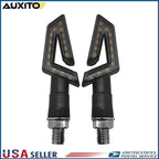 2 LED Turn Signal Indicators for Universal Motorcycles (Waterproof)