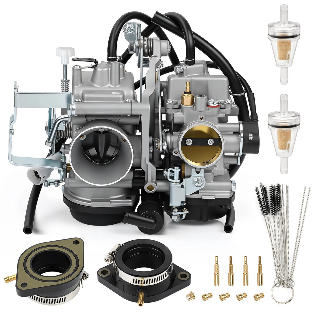 Carburetor with Intake Manifold Boots for Yamaha (5EL-14900-21-00, 5EL-13596-00-00)
