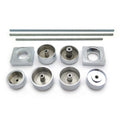 Set of 2 Fork Axle Caps Covers for Suzuki GSX-R 600 750 2005-2008, 1000 2006-2007 Chrome