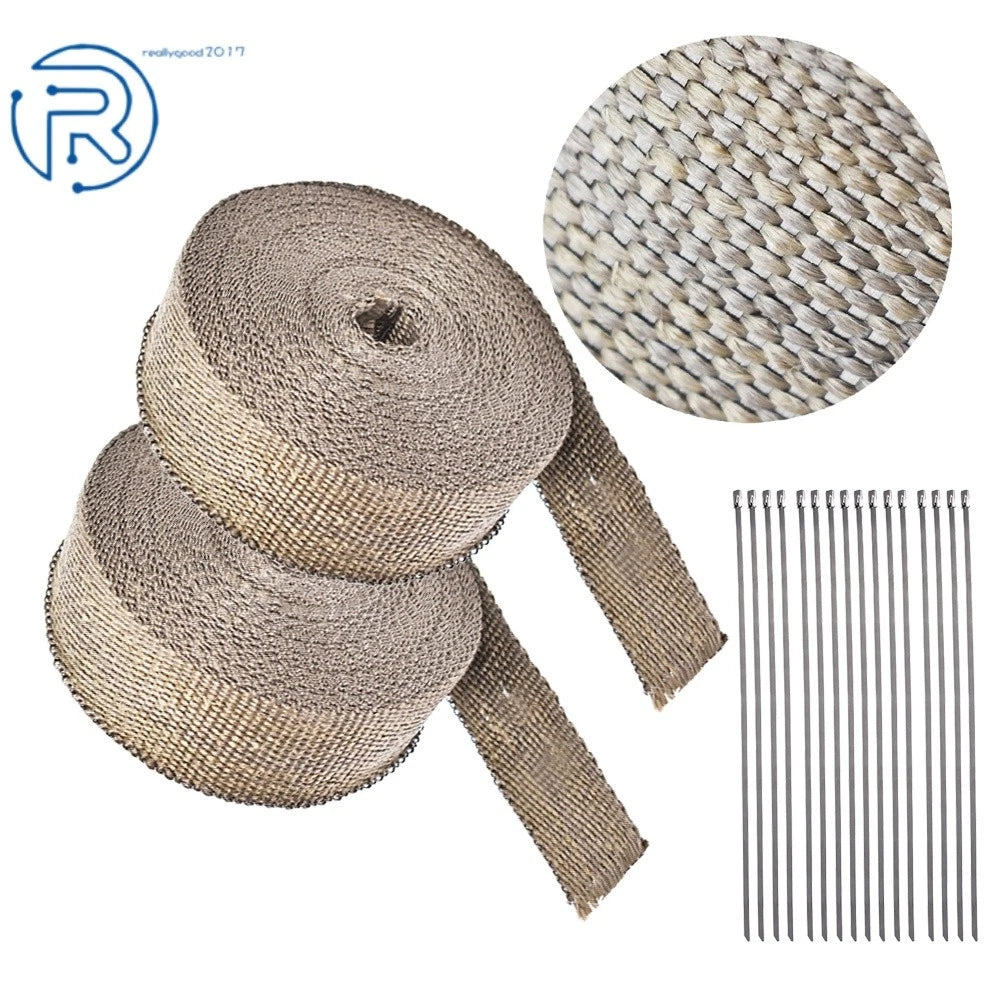 2" Titanium Exhaust Wrap for Universal Applications (50FT)