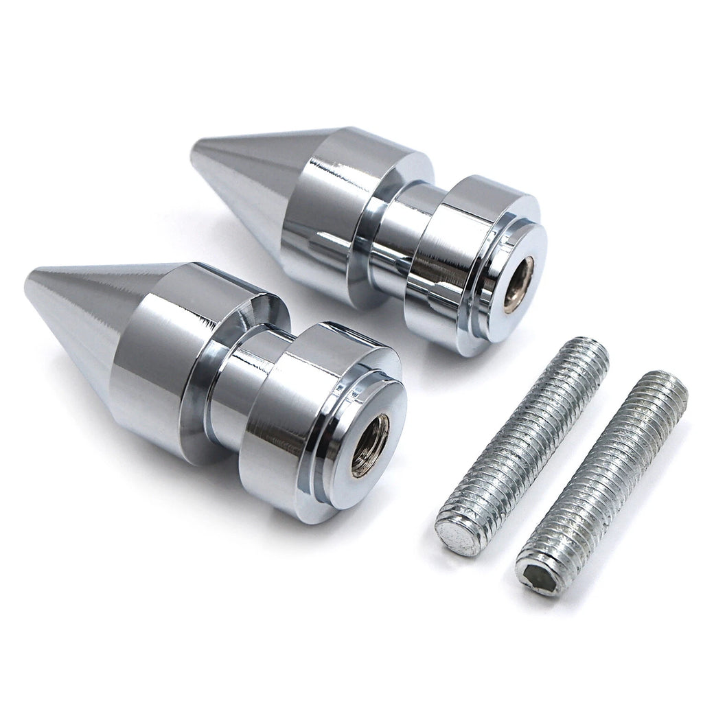 Chrome Spike Swingarm Spools 8mm for Honda CBR 1000RR (2004–2011)