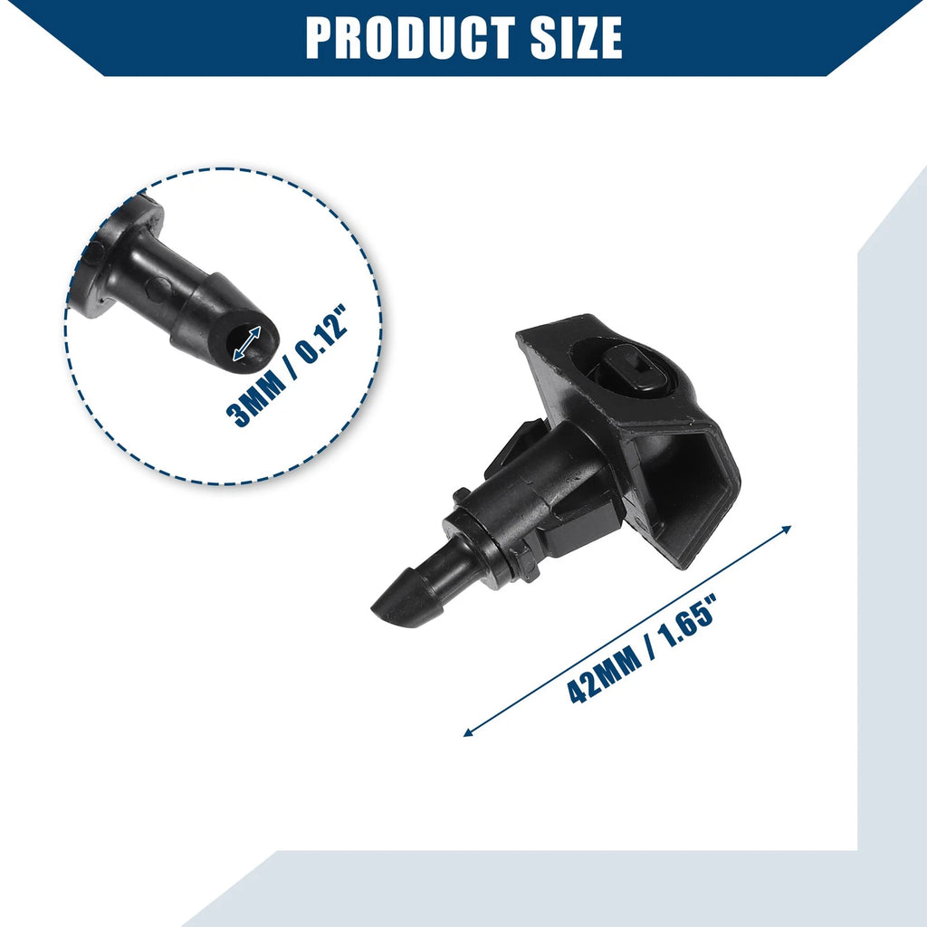 Set of 2 Windshield Washer Nozzles for Nissan (No.28931ZW80A)