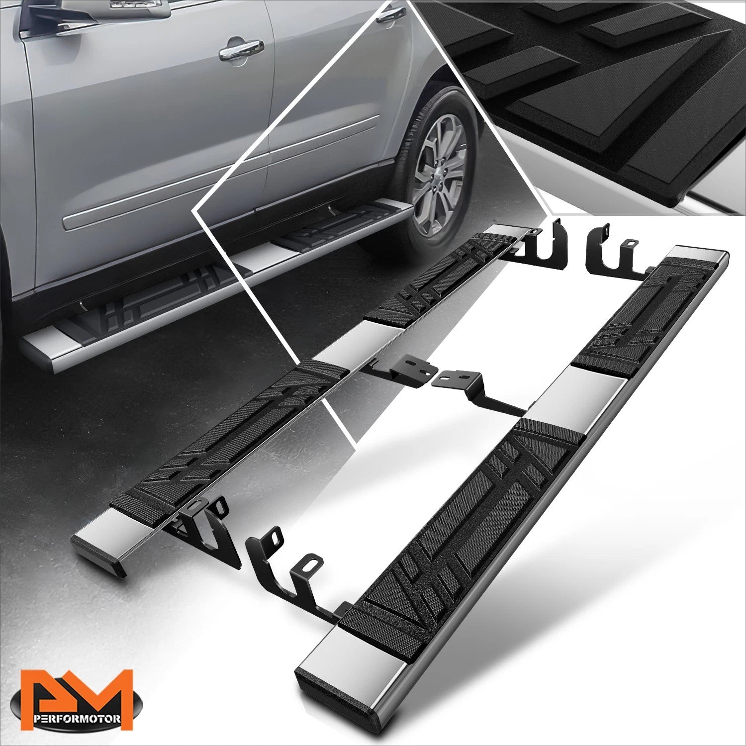 Set of 2 Side Step Pads for GMC Acadia Denali (2010–2016)