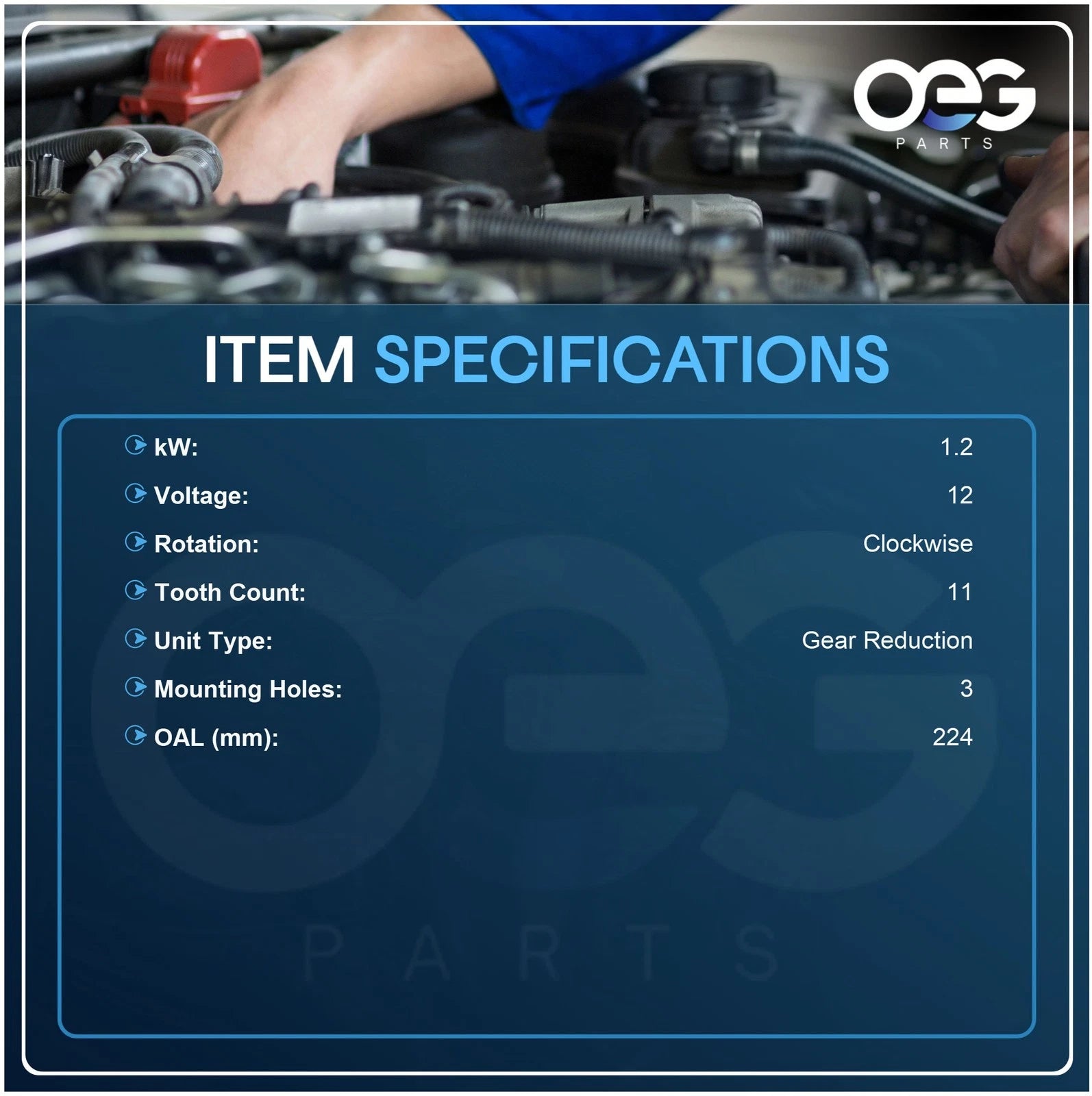 Starter for Chrysler Grand Voyager (2000)