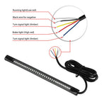 2 Flexible LED Brake Stop Turn Signal Lights for Motorcycle