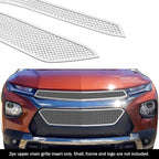 Upper Stainless Chrome Mesh Grille Insert for Chevy Trailblazer (2021-2023)