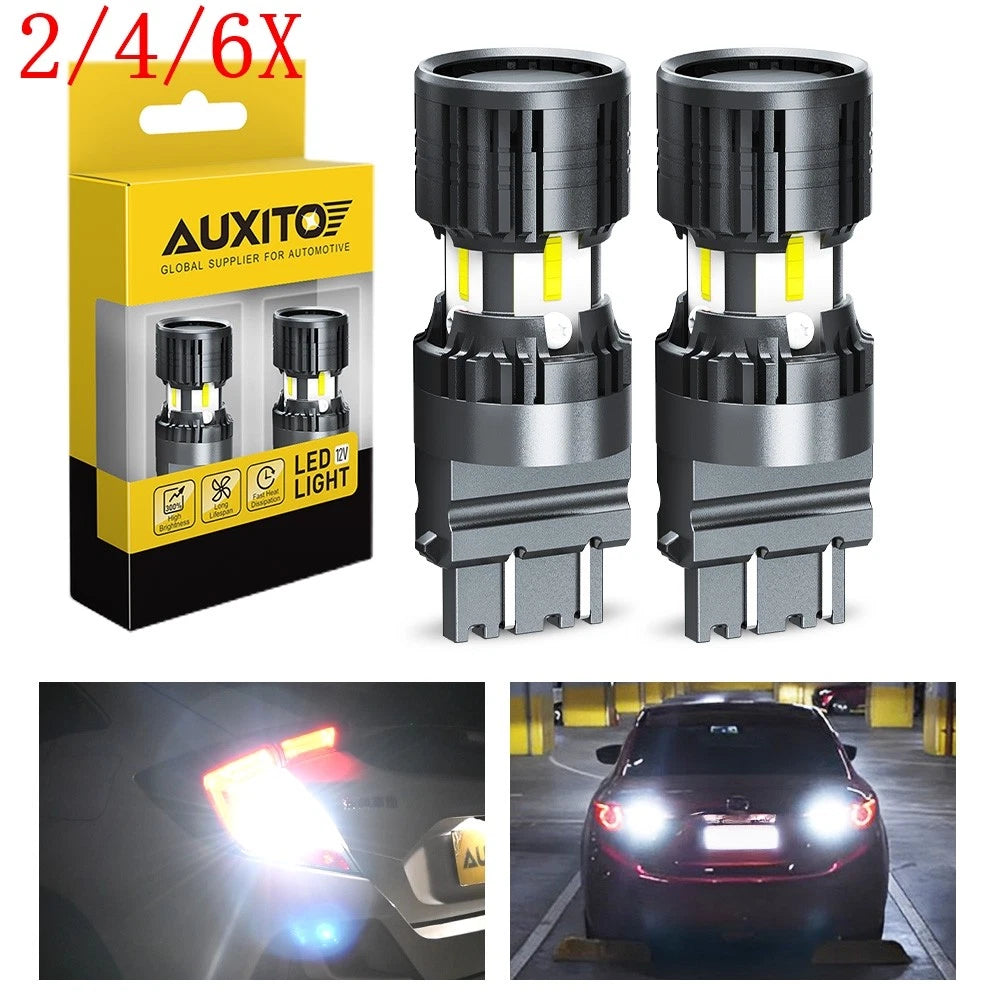 2X 3157 3156 LED Reverse Backup Light Bulb 6000K White 2800LM