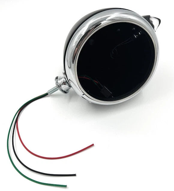 Headlight Buckets w Amber Turn Signal for Pair Black Guide 682-C Style (2000–2006)