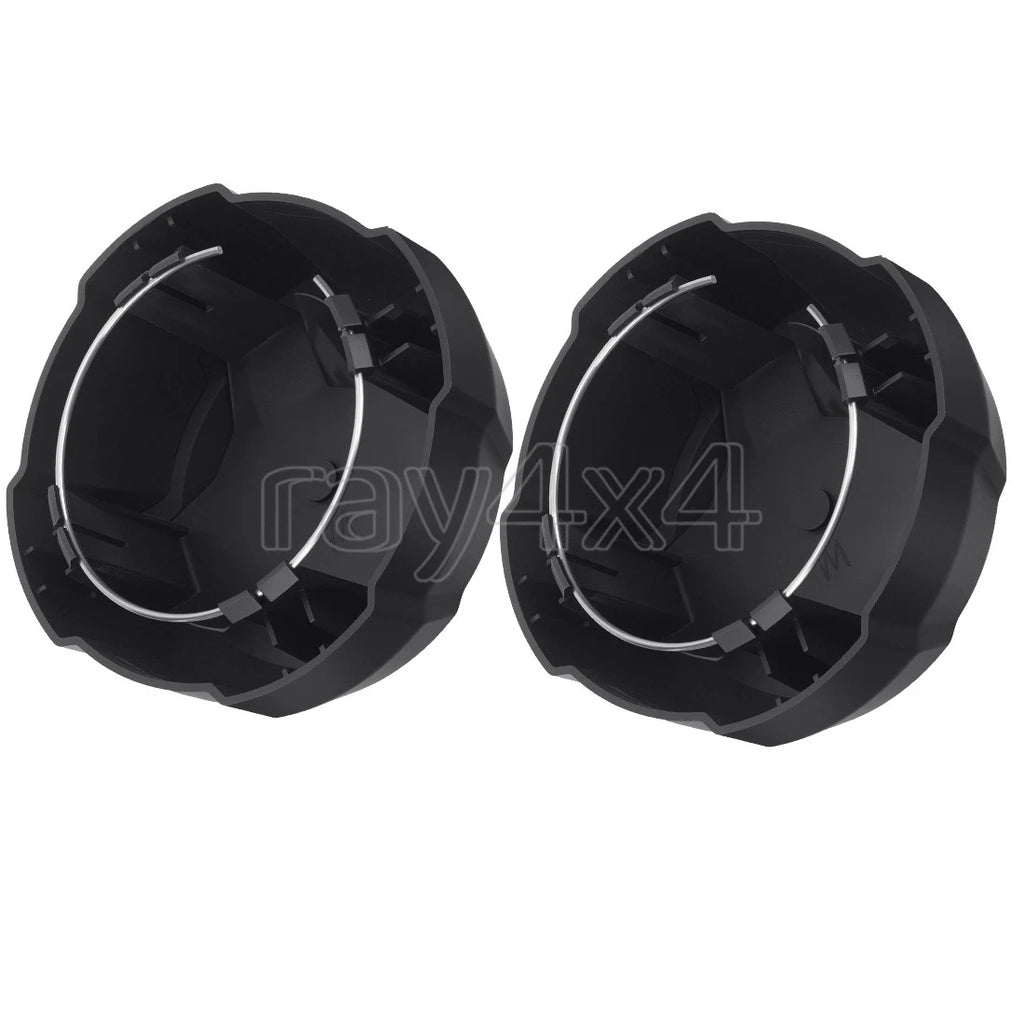 Set of 2 Rear Matte Black Rim Caps for Polaris Ranger Crew SP 570 (2022–2025) 1524066-458