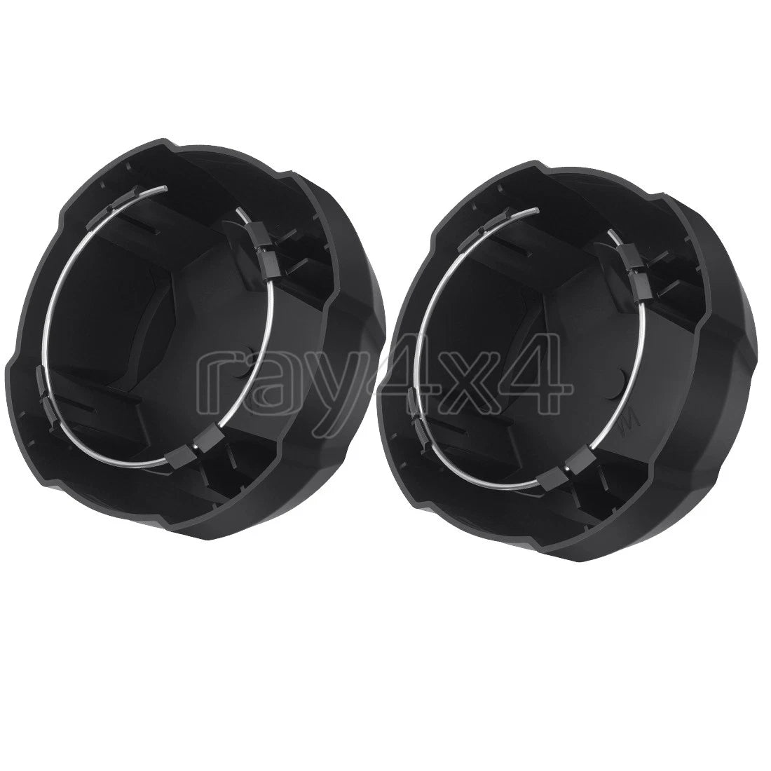 Set of 2 Rear Matte Black Rim Caps for Polaris Ranger Crew SP 570 (2022–2025) 1524066-458