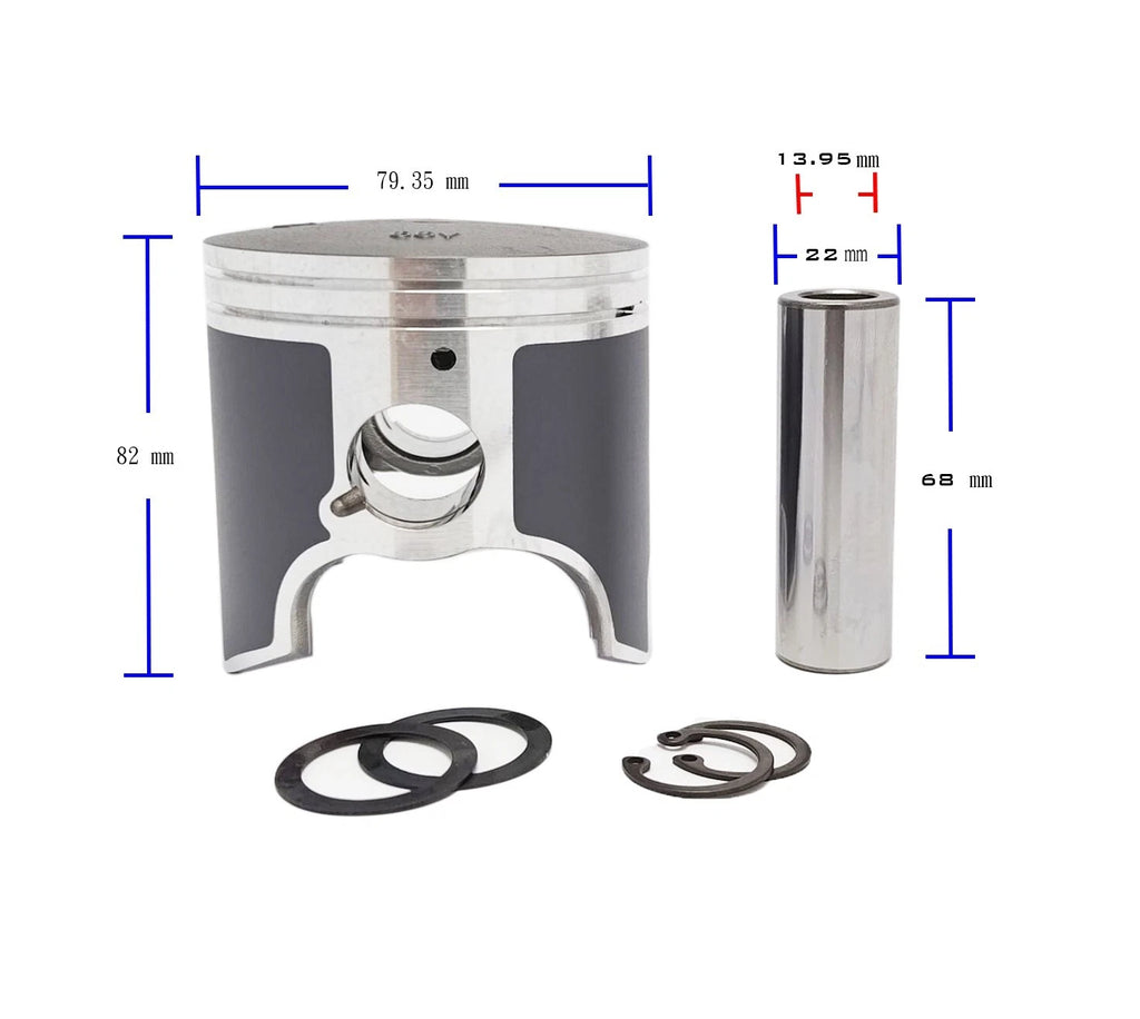 Piston Kit STD for Yamaha PWC Wave Running XL XA XR GP 1200 (1996–2001) 66V-11631-00