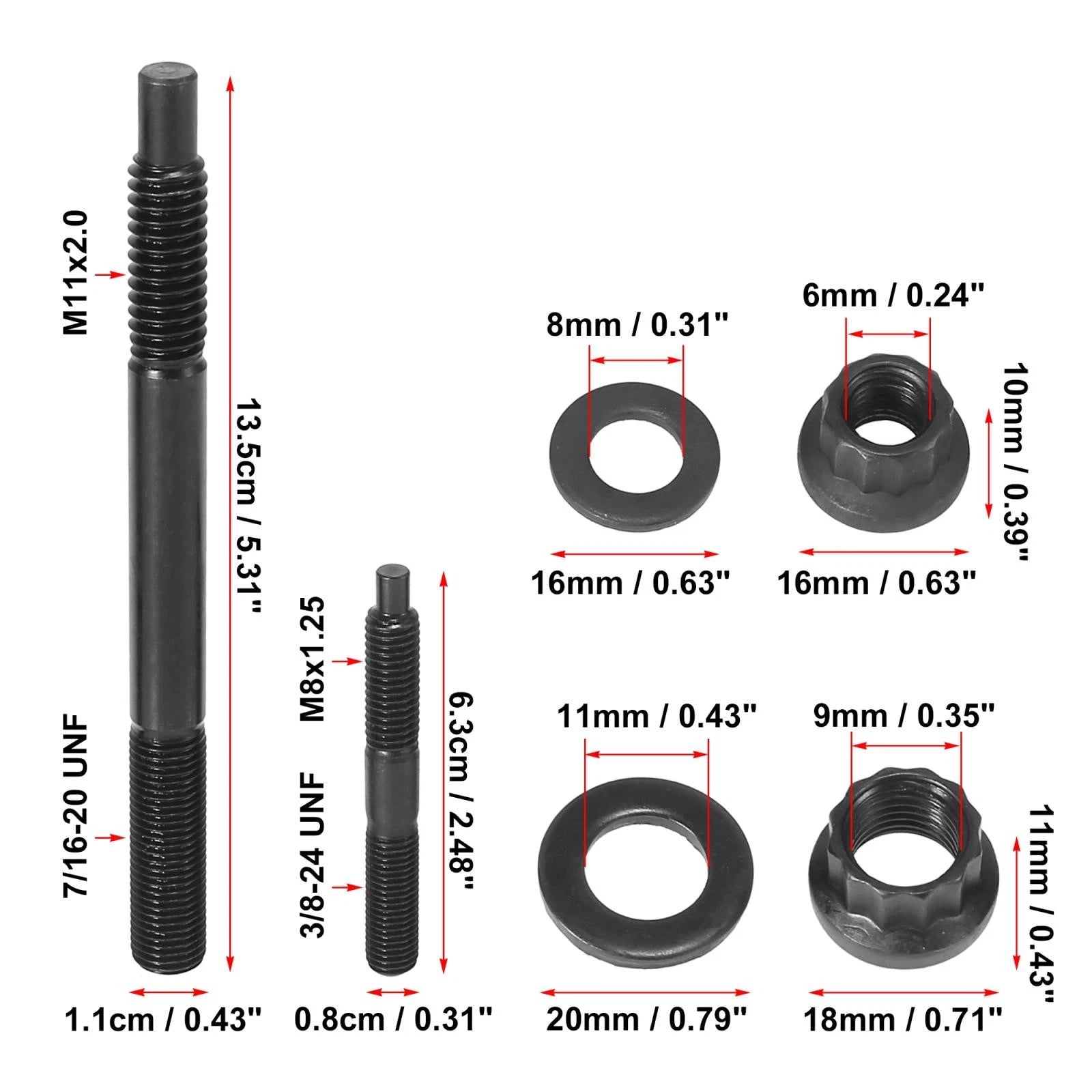 Cylinder Head Stud Kit for Chevy LS1 LS6 5.3L 5.7L 6.0L (2004–2006)