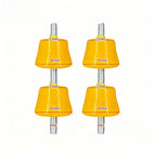 Yellow Oxford Rubber Shock Absorbing Pad for AC Outdoor Unit (4, 3.3, 7cm)