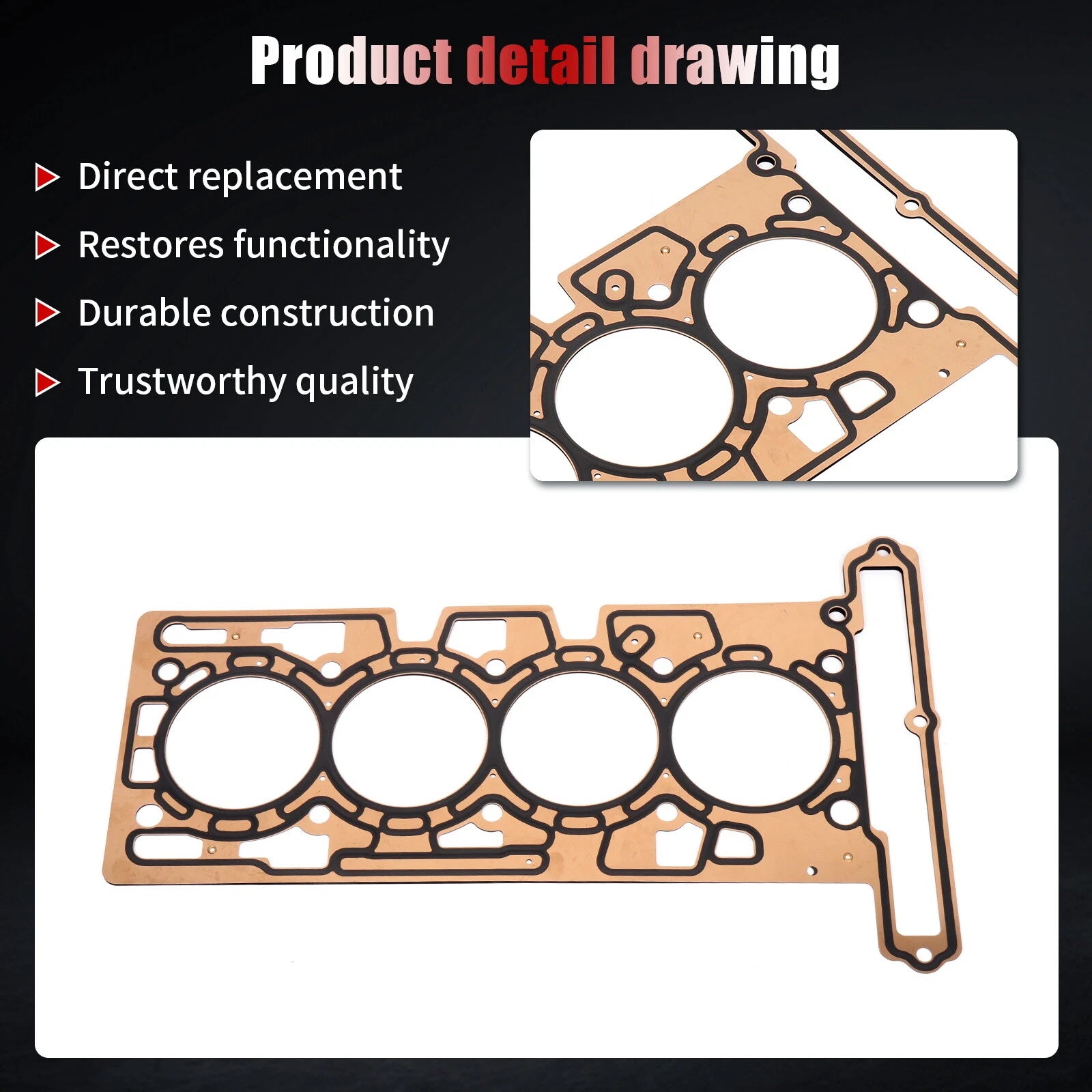 Head Gasket Kit for Chevrolet Colorado GMC Canyon 2.8L (2004–2006)