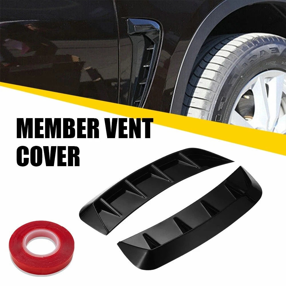1 Pair Universal Car Side Door Fender Vent Cover Trim Sticker