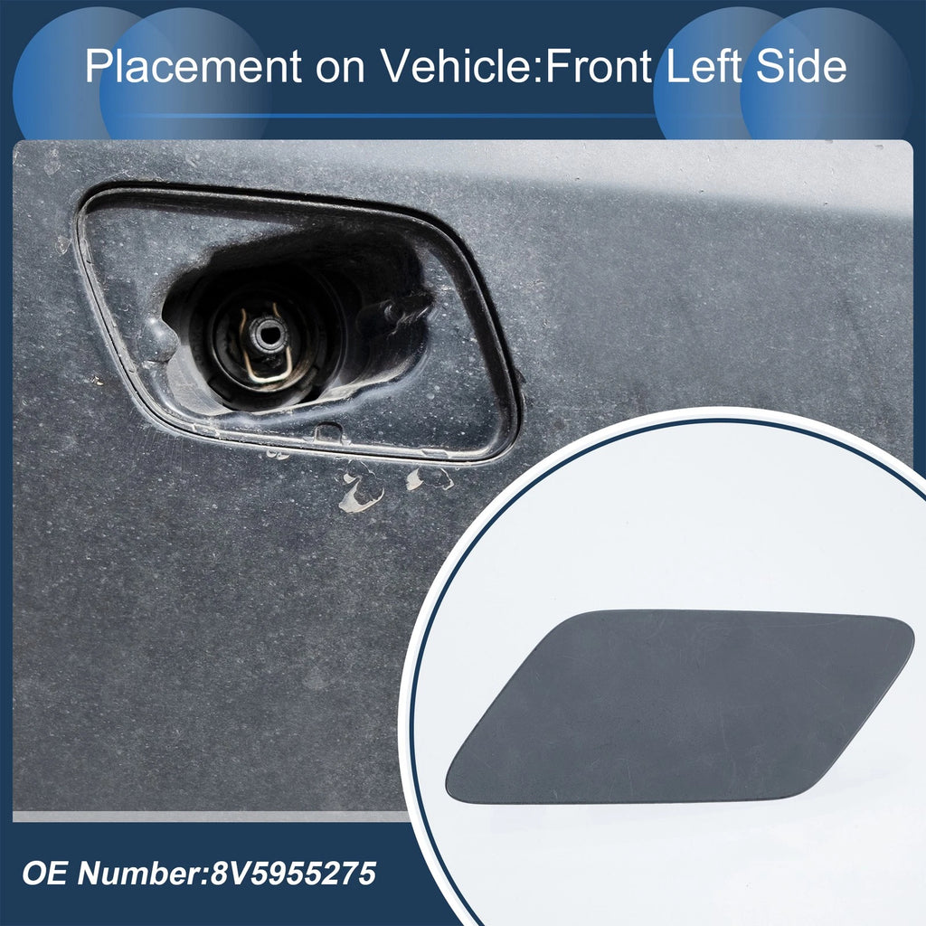 Front Left Washer Nozzle Cover Cap for Audi A3 8V (2013–2016) 1 Pcs