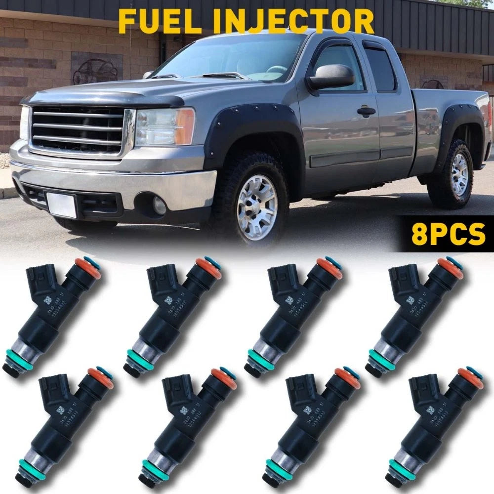 8pcs Fuel Injectors for Chevy Silverado GMC (OE# 217-2436, 12594512)