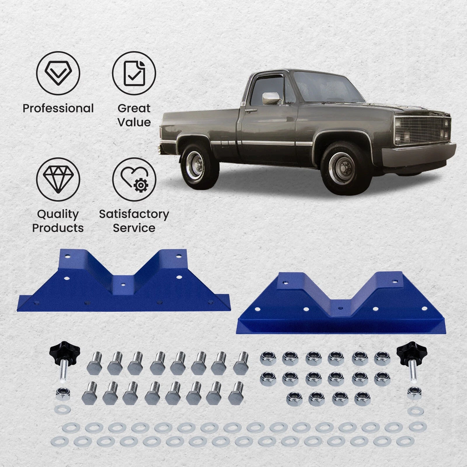 C Notch Frame Kit for Chevrolet C10 GMC C15 (1973-1987)