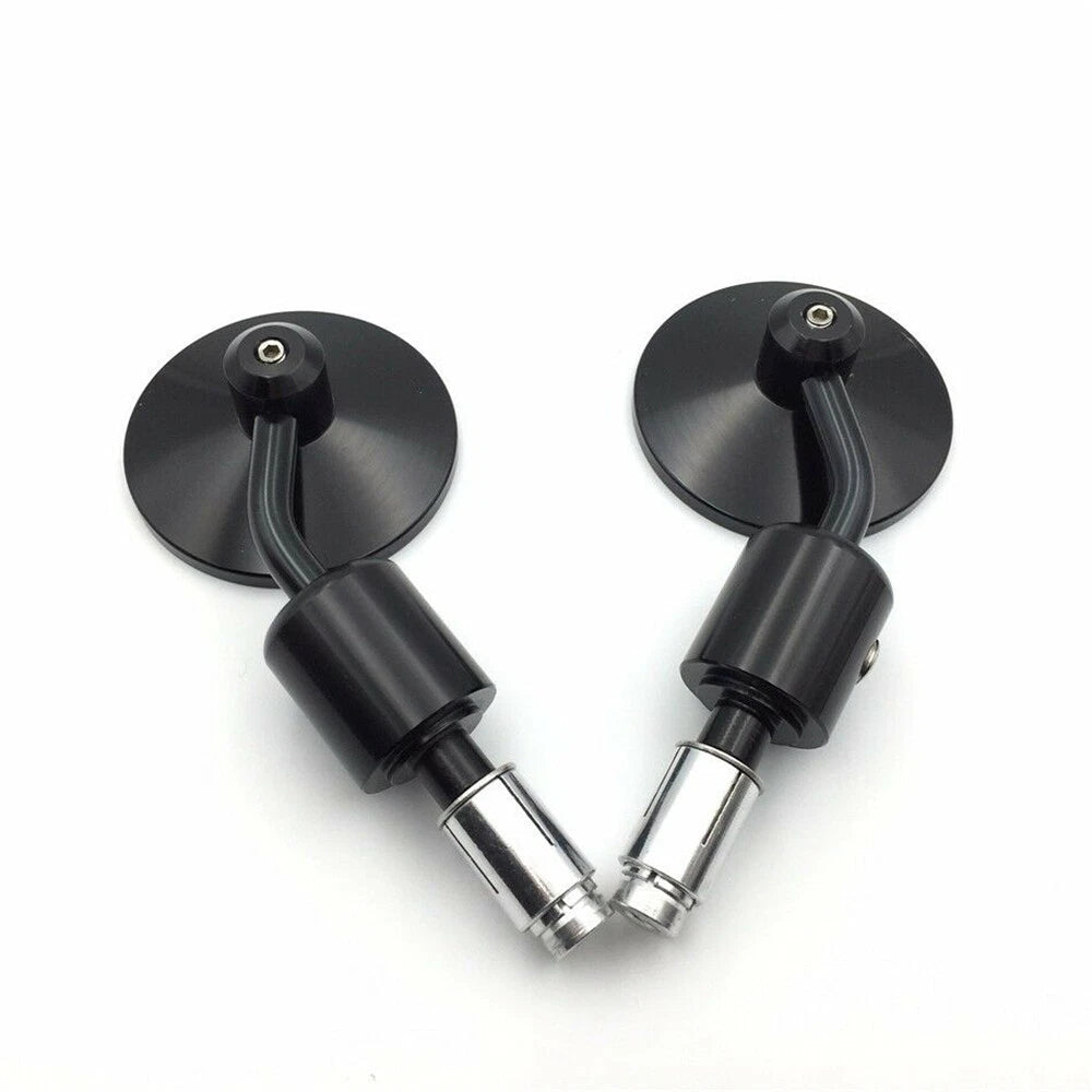 CNC Round 7/8" Handle Bar End Rearview Mirror for Yamaha Suzuki Ducati BMW