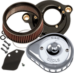 S&S Cycle Mini Teardrop Stealth Air Cleaner Kit for Harley (170-0435C)