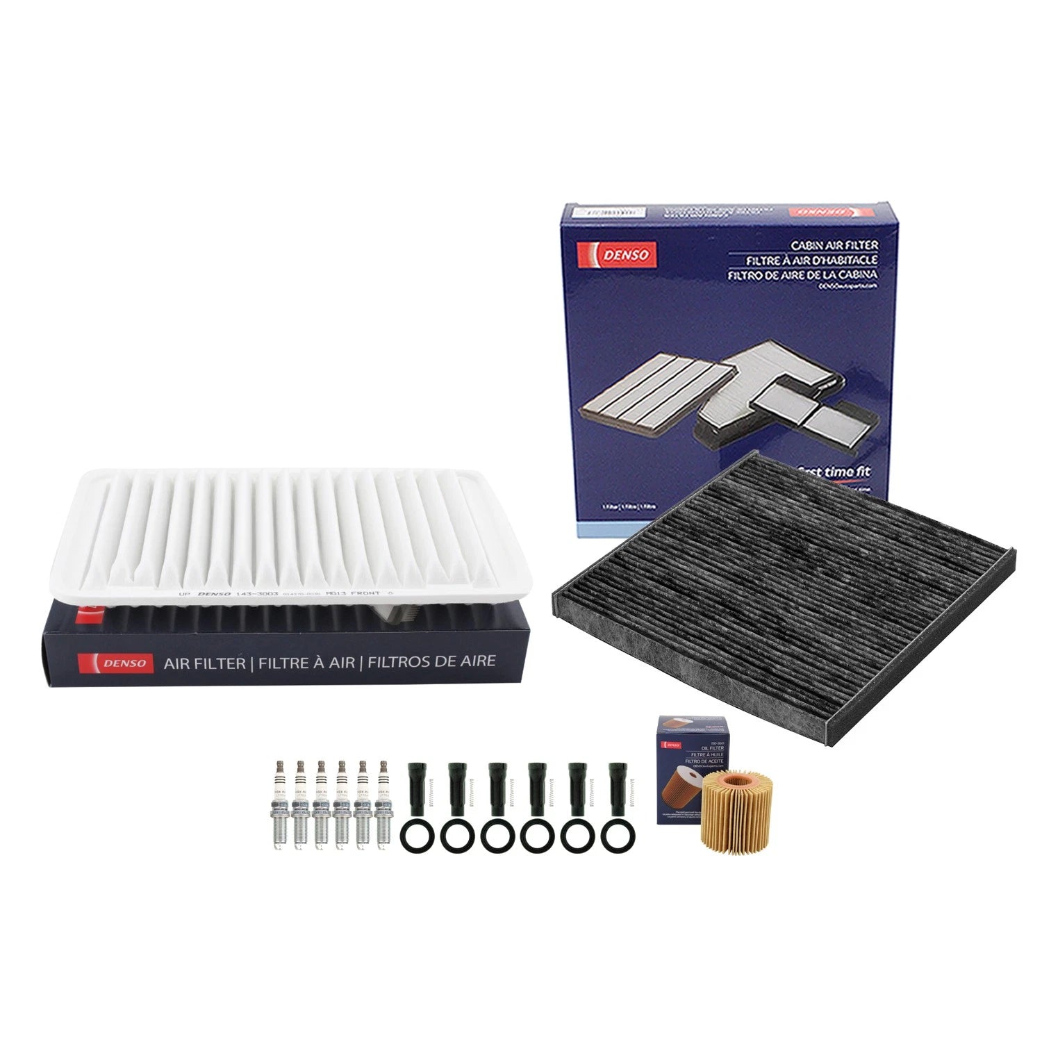 Tune Up Kit with 6 NGK Spark Plugs & Boots for RX350 Sienna (2006–2022)